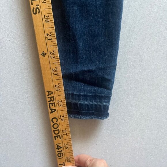 Spanx distress pull on skinny denim jeans Sz M - Picture 9 of 12